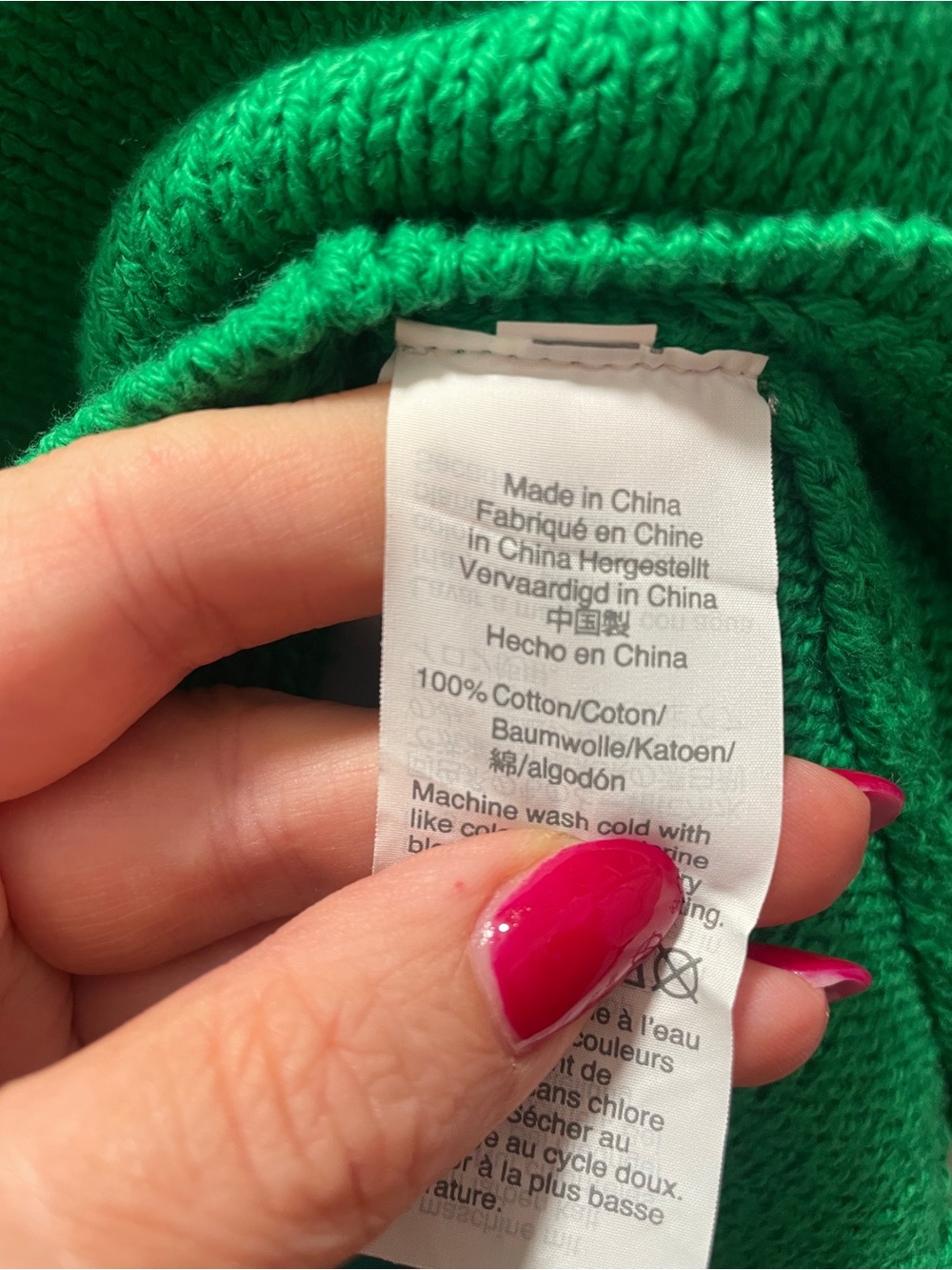 J.Crew Factory Scalloped Hem Sweater NWT Bright Green Size Large - Picture 5 of 5